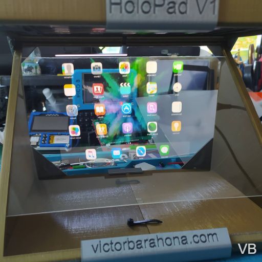 Un display volumétrico basado en el efecto "Pepper's Ghost"